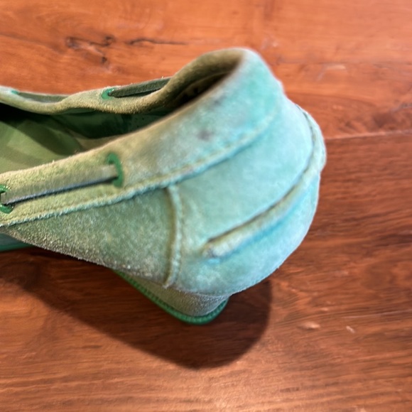Jeffery Sperry Top-Sider wedges Green Suede 8M - Picture 6 of 8